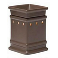 Brown Candle/ Incense Burner (6 1/2"x4 1/4"x4 1/4")